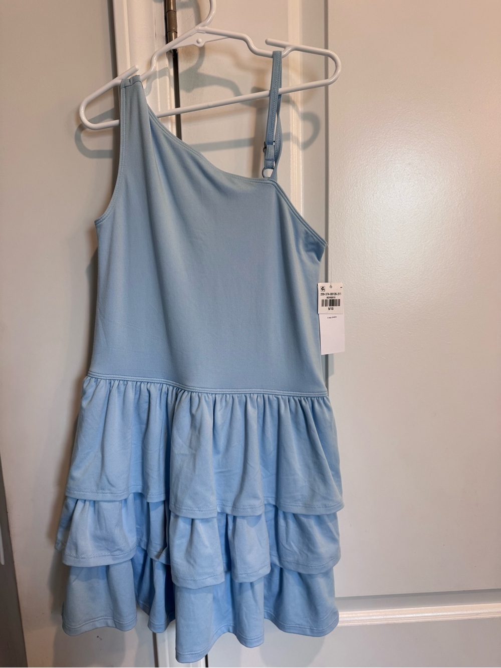 Abercrombie YPB Girls One-Shoulder Tiered Dress -
